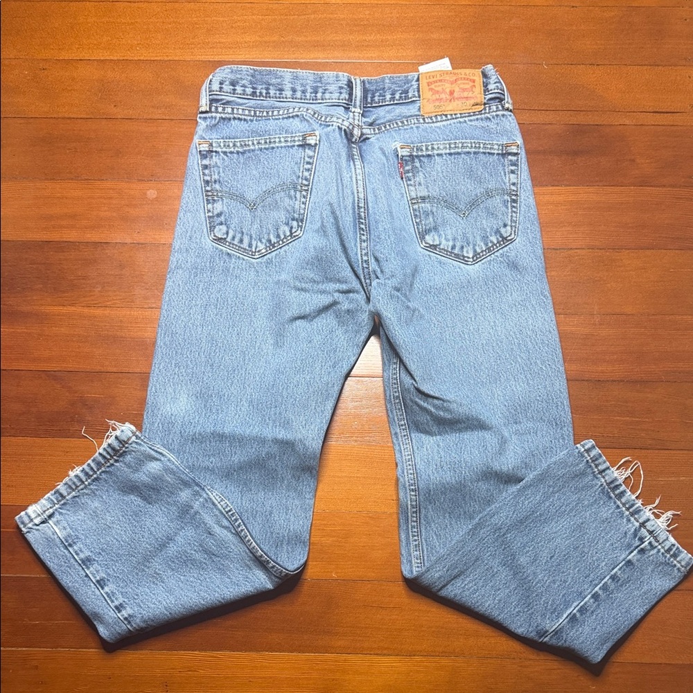 Levi's boys Straight Jeans - Light Blue Denim